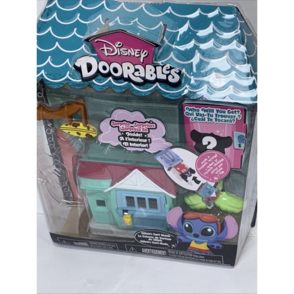 Disney Doorables Stitch's Surf Shack Mini‎ Playset with Mystery Figure New
